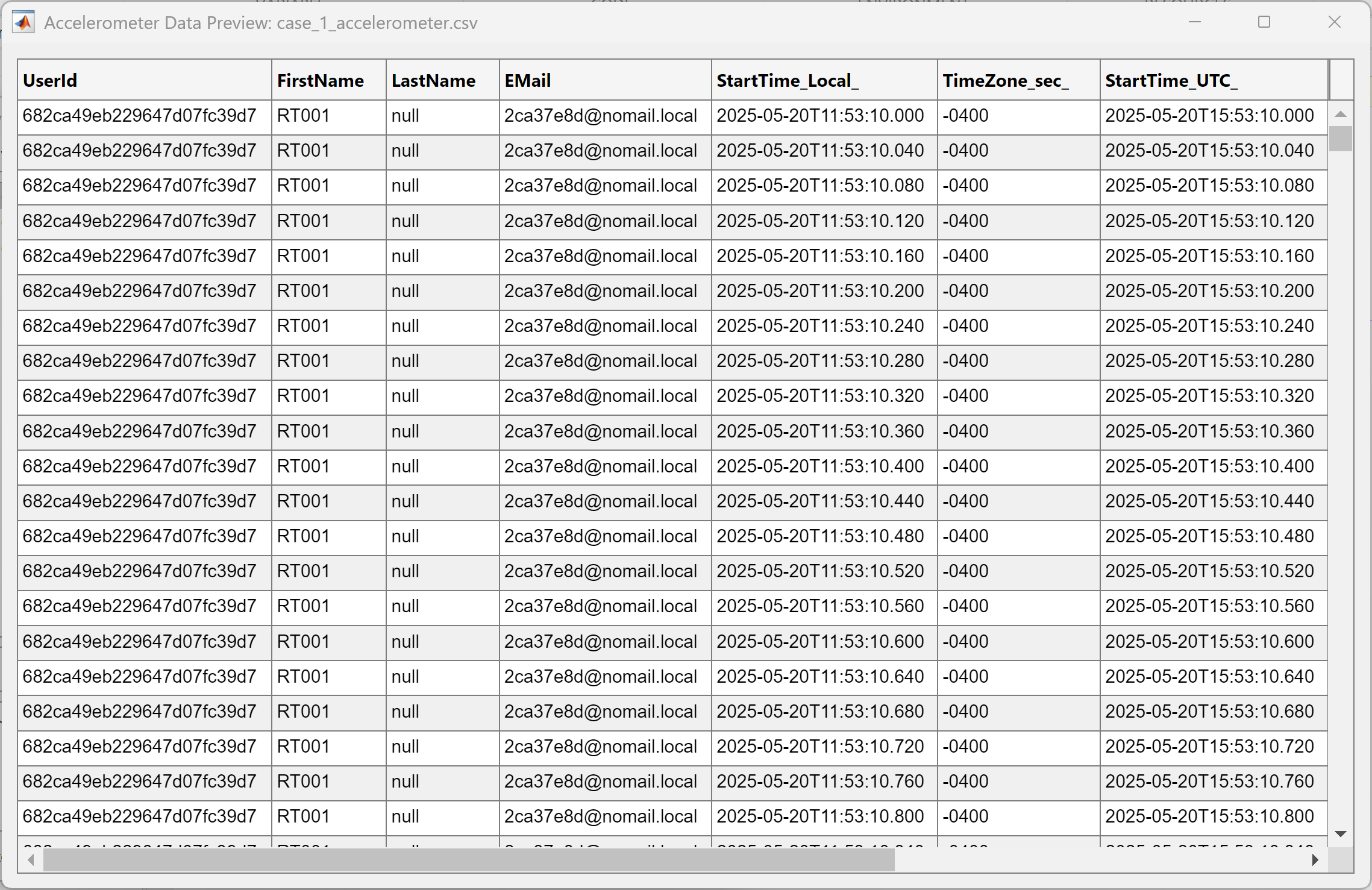 accelerometer preview