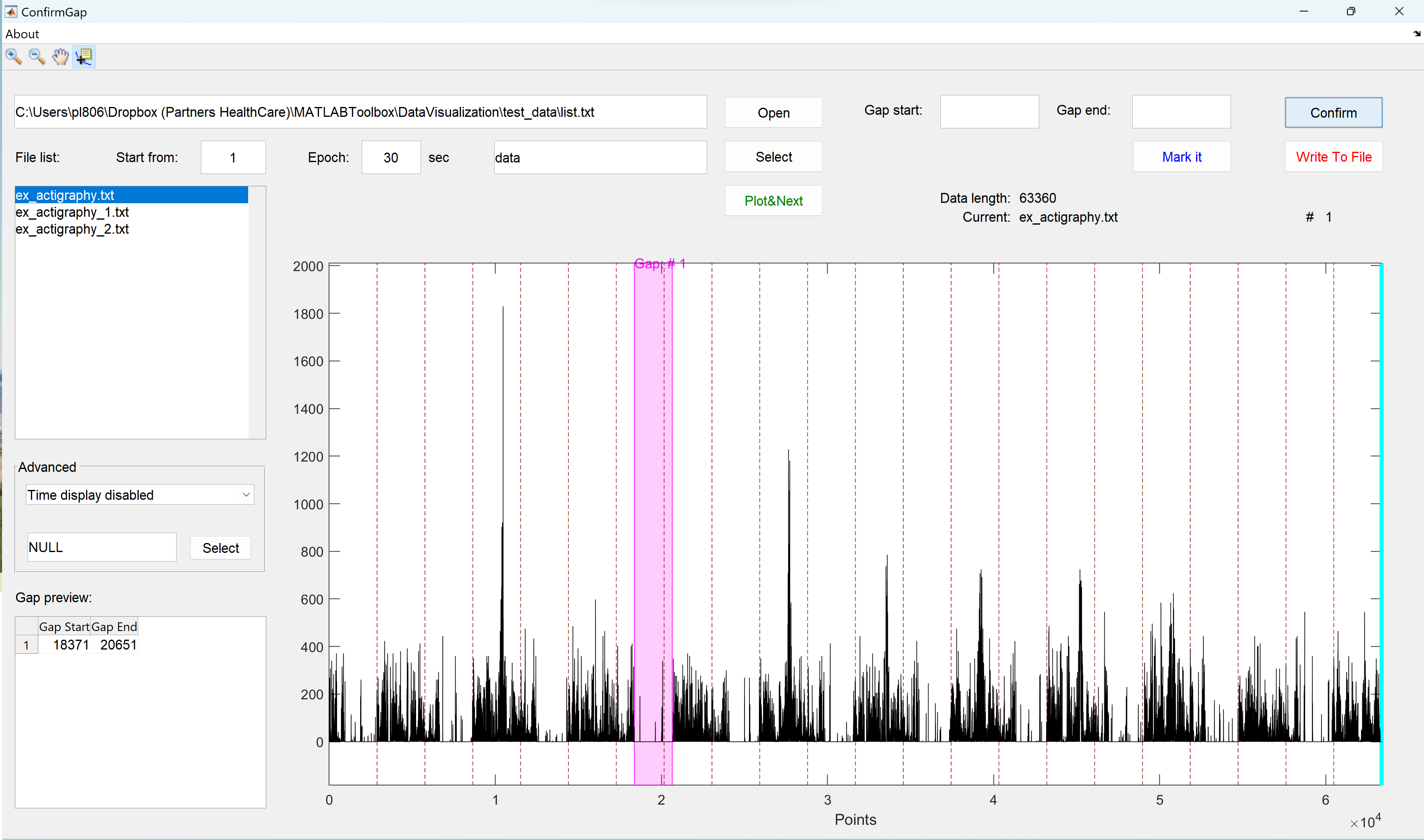 interface of ConfirmGap