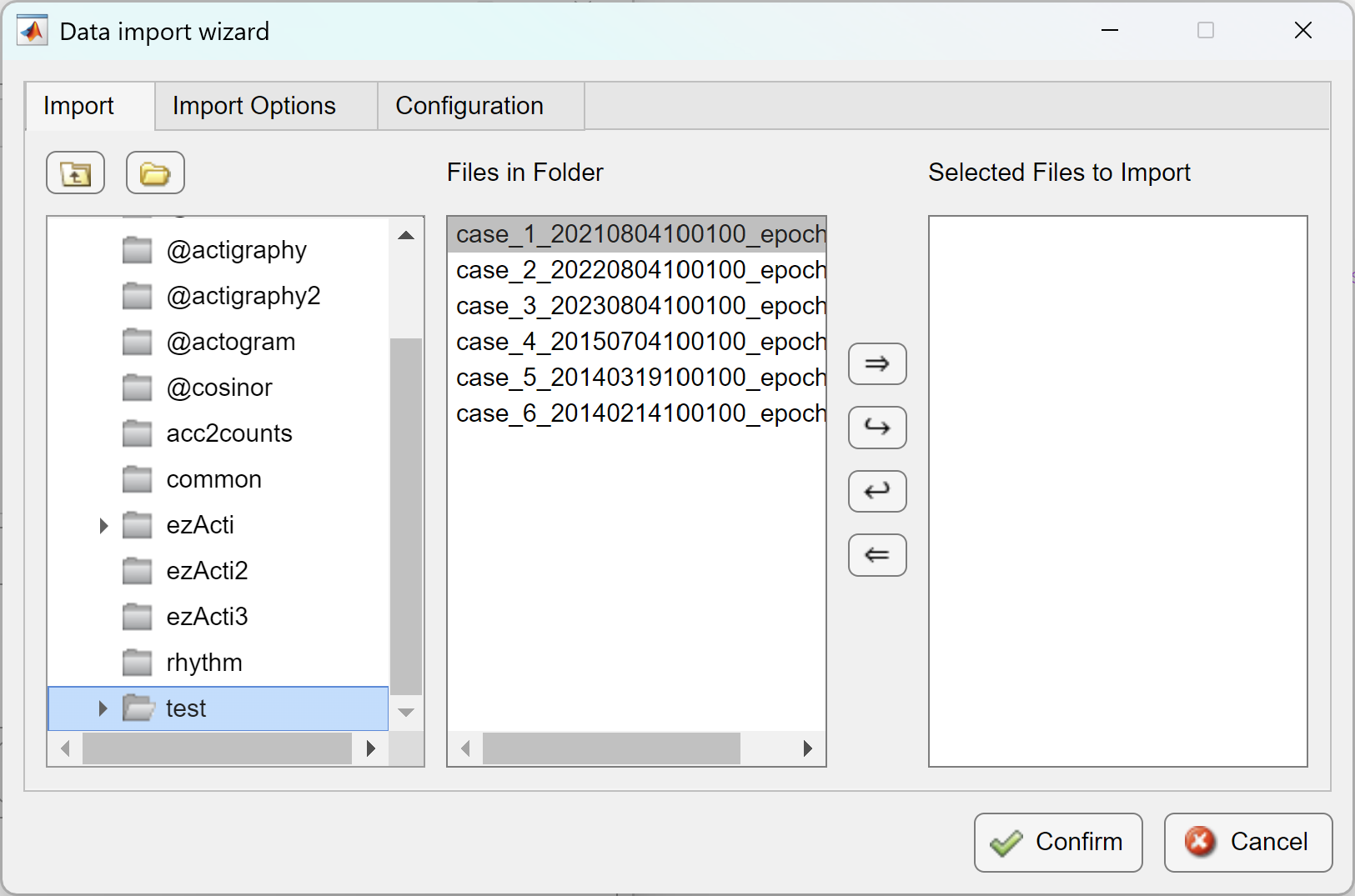 import wizard created in ezActi2