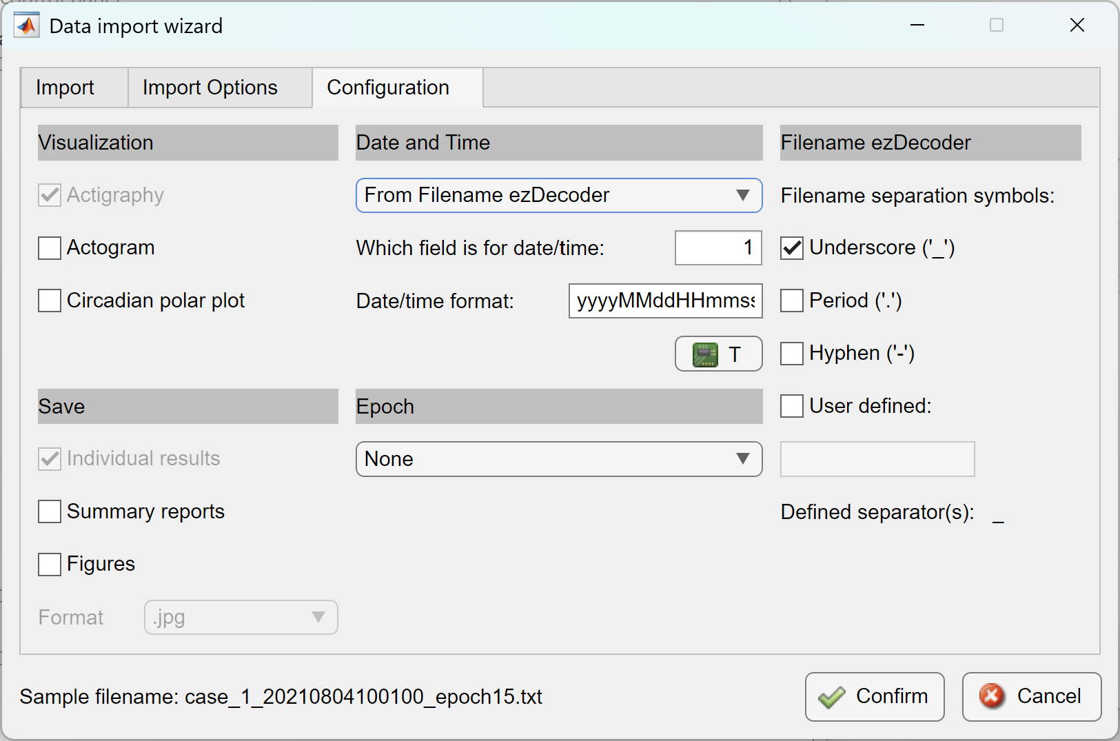 import wizard created in ezActi2